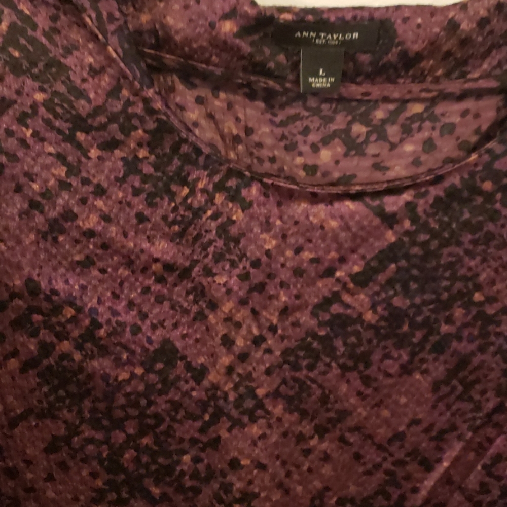 Black and purple silk dress - Picture 2 of 3